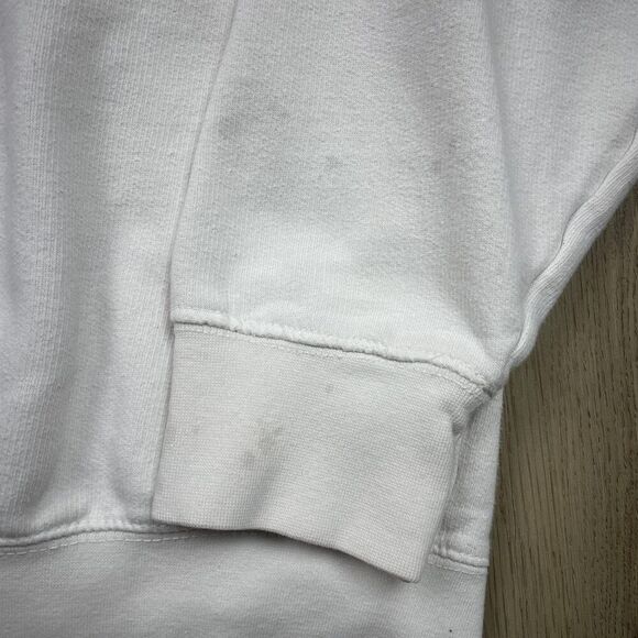 2Pac Shakur Cross Colours Hoodie Mens Large White Graphic Hip Hop Rap Pullover - Picture 7 of 13